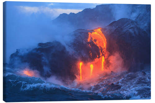 Canvastavla Kilauea lava flow on Hawaii