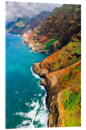 Acrylic print The Na Pali coast