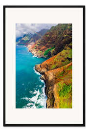 Gerahmter Kunstdruck Die Na Pali Küste