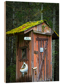 Wood print Quiet place in the countryside