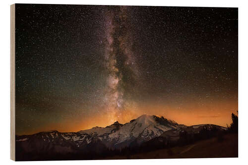 Trebilde Milky Way over Mount Rainier