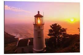 Tableau en aluminium Phare d'Heceta Head