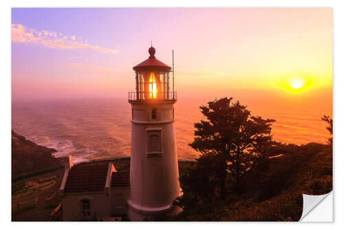 Sticker mural Phare d'Heceta Head