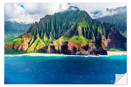 Naklejka na ścianę Kalalau Beach on the Na Pali Coast