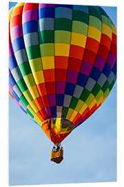 PVC print Hot air balloon brings color to the sky