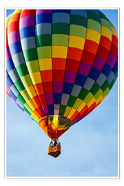 Wall print  Hot air balloon brings color to the sky - Larry Ditto