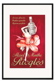 Gerahmter Kunstdruck Ricqles Minzalkohol (französisch)