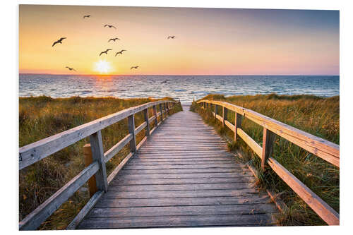 PVC print Sunset on the dune beach I