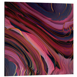 Magnettafel Abstraktes Design weinrot