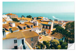 Selvklebende plakat Above the rooftops of Lisbon II