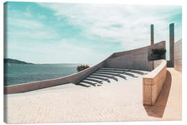 Leinwandbild Modernes Amphitheater am Atlantik