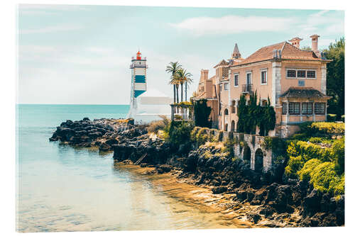 Acrylglas print Lighthouse on the Atlantic coast, Portugal