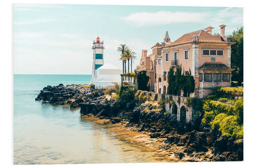 Foam board print Lighthouse on the Atlantic coast, Portugal