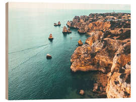 Puutaulu Cliffs on the beach of Lagos, Portugal