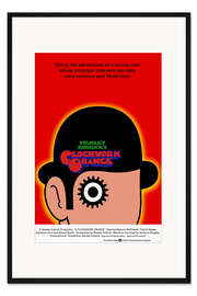 Gerahmter Kunstdruck Uhrwerk Orange (englisch)