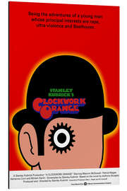 Magnettafel Uhrwerk Orange (englisch)