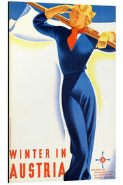 Magnettafel Winter in Österreich (Englisch)