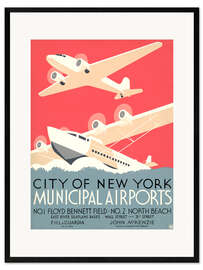 Innrammet kunsttrykk Municipal Airports