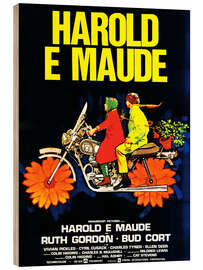 Quadro de madeira Harold e Maude (italiano)