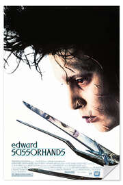 Selvklebende plakat Edward Scissorhands (Edward Saksehånd)