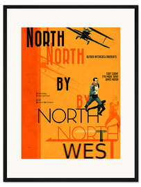 Gerahmter Kunstdruck Der unsichtbare Dritte (englisch)