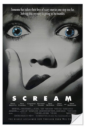 Naklejka na ścianę Scream