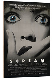 Wood print  Scream - Vintage Entertainment Collection