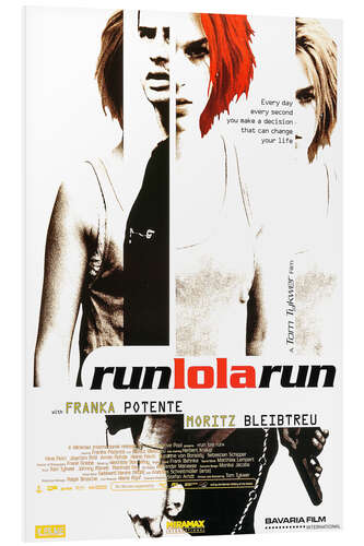 Foam board print Run, Lola, run