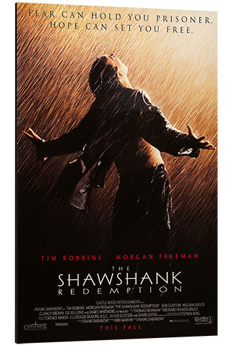 Aluminiumsbilde The Shawshank Redemption (Frihetens regn)