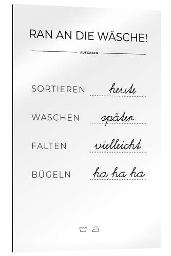 Gallery Print Waschplan