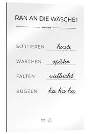 Gallery print Laundry schedule (German)