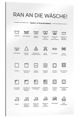 Gallery print Washing and Care Symbols (German)