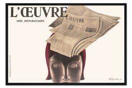 Gerahmter Kunstdruck Die Arbeit (französisch)