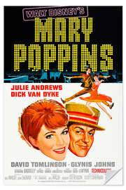 Selvklebende plakat Mary Poppins