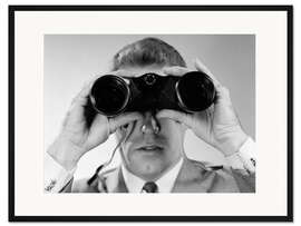 Gerahmter Kunstdruck Blick durch ein Fernglas II