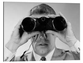 Magnettafel Blick durch ein Fernglas II