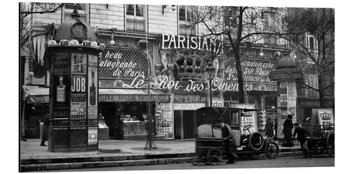 Alubild Straßenszene, Paris Anfang 20. Jahrhundert