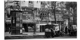 Tableau en plexi-alu Scène de rue, Paris, début du XXe siècle