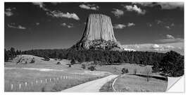 Naklejka na ścianę Devils Tower, Wyoming