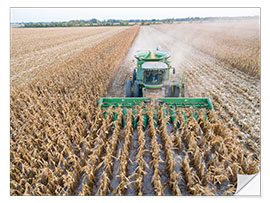 Selvklebende plakat Harvester at harvest