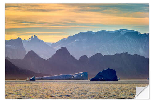 Vinilo para la pared Icebergs en Scoresbysund