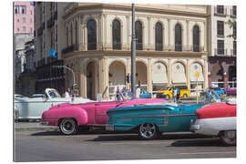 Gallery print Vintage cars in front of Parque Central, Havana, Cuba