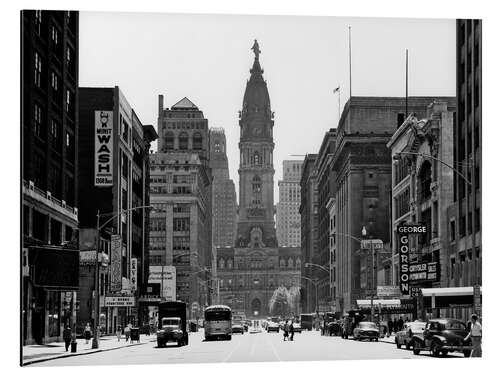 Aluminium print Philadelphia Downtown