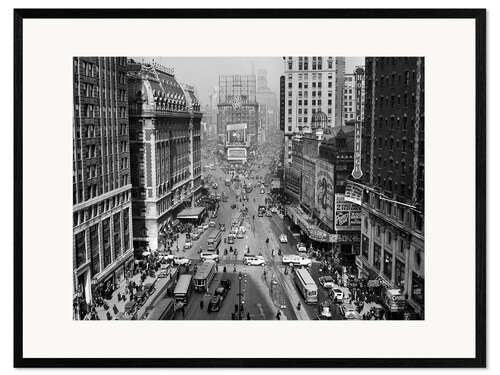 Impression artistique encadrée Manhattan dans les années 30