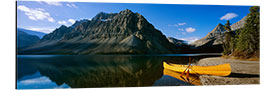 Print på aluminium Canoeing on Bow Lake