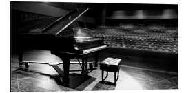 Aluminium print Grand piano on a concert stage