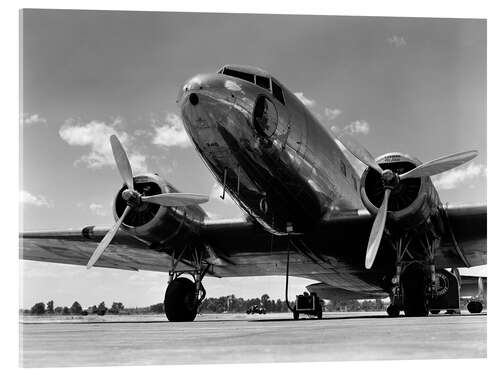 Acrylic print Retro Passenger Plane