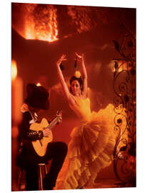 Foam board print Flamenco dancer