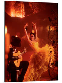 Magnettafel Flamenco-Tänzerin