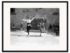 Gerahmter Kunstdruck Flamencotänzer